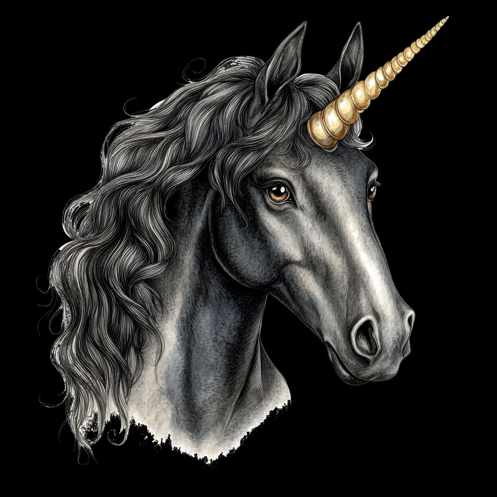 12 Black Unicorns Heat Transfer
