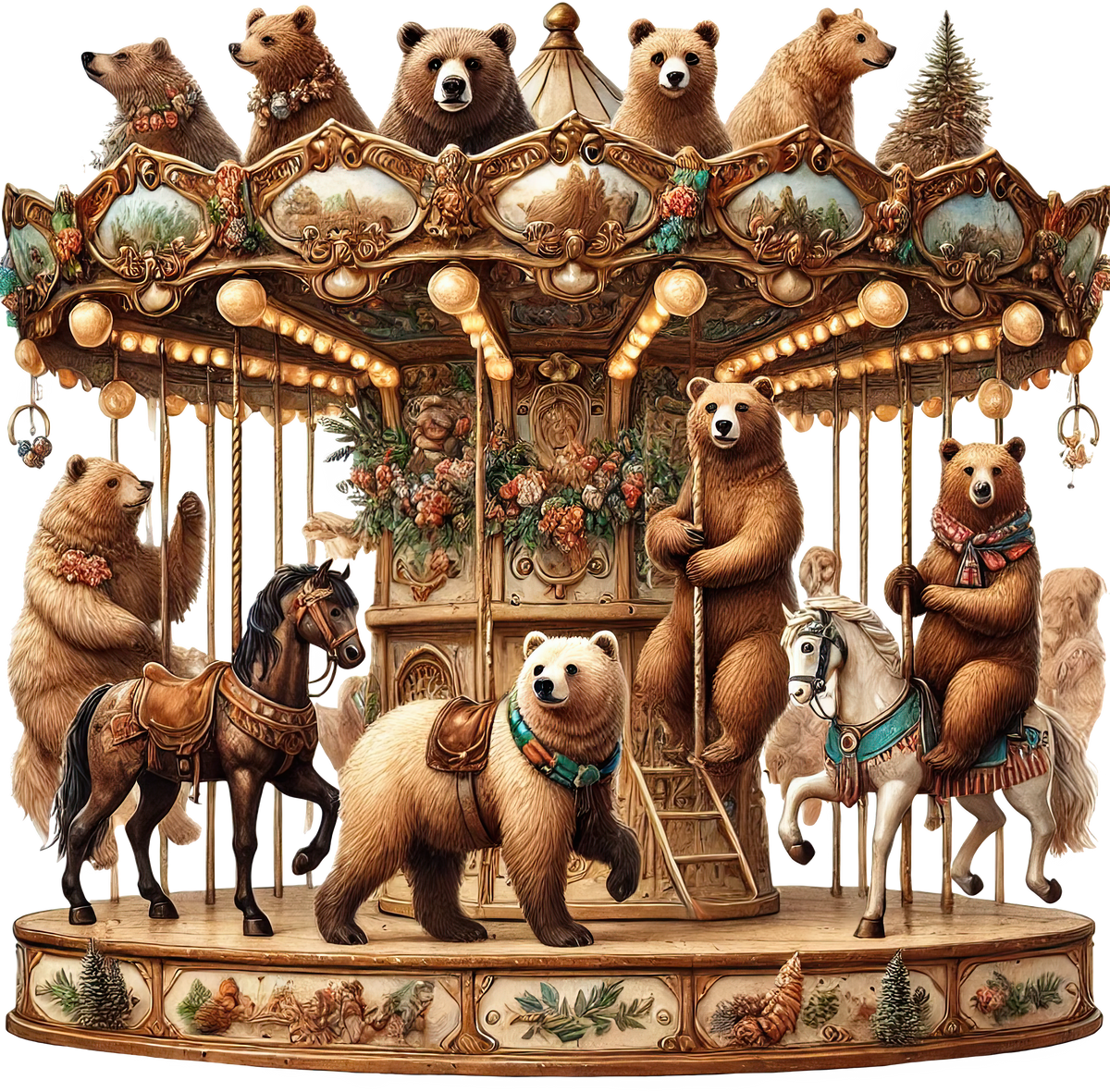 Animal Carousels Heat Transfer