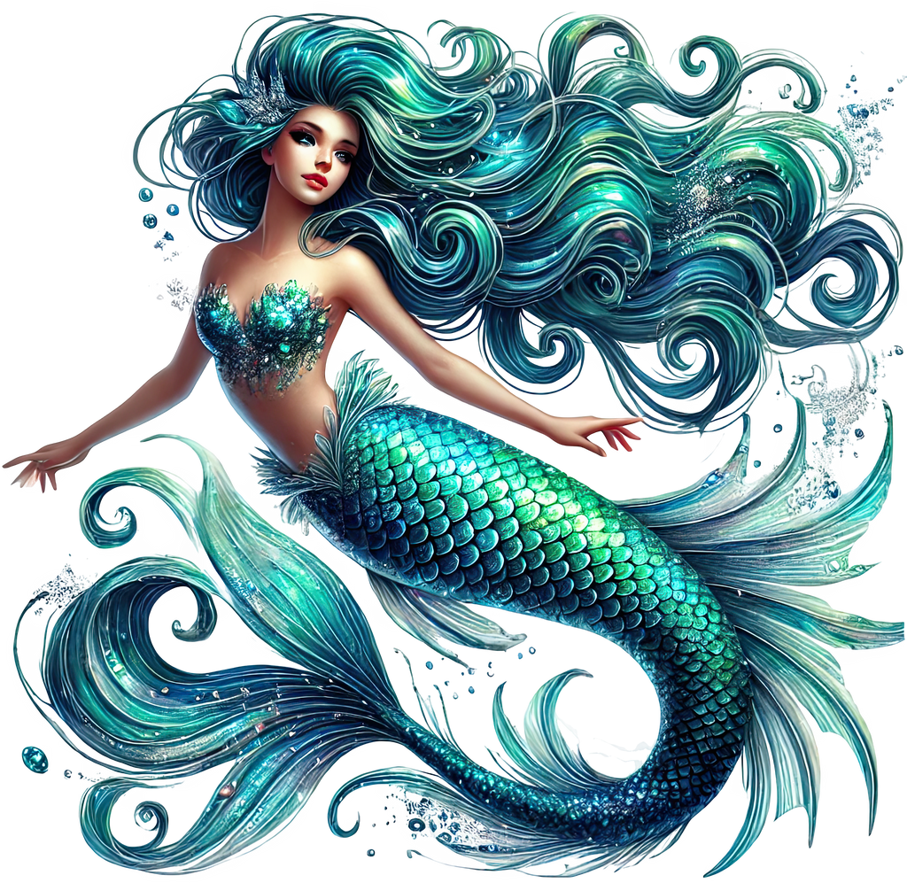 Mystic Mermaids Graphic T-shirt S-5X