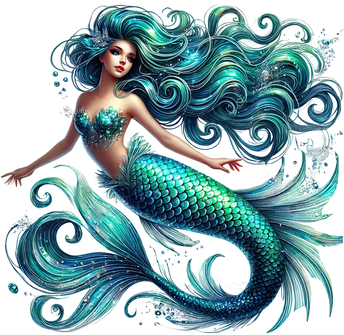 Mystic Mermaids Graphic T-shirt S-5X