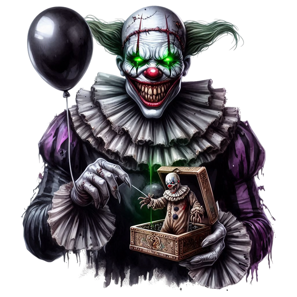 Spooky Clowns Heat Transfer