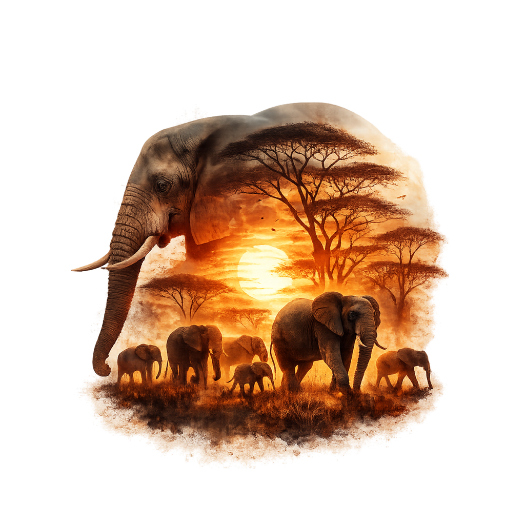 Mixed Nature Designs Double Exposure Heat Transfer