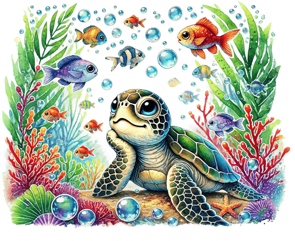 Baby Sea Turtles P1 Heat Transfer