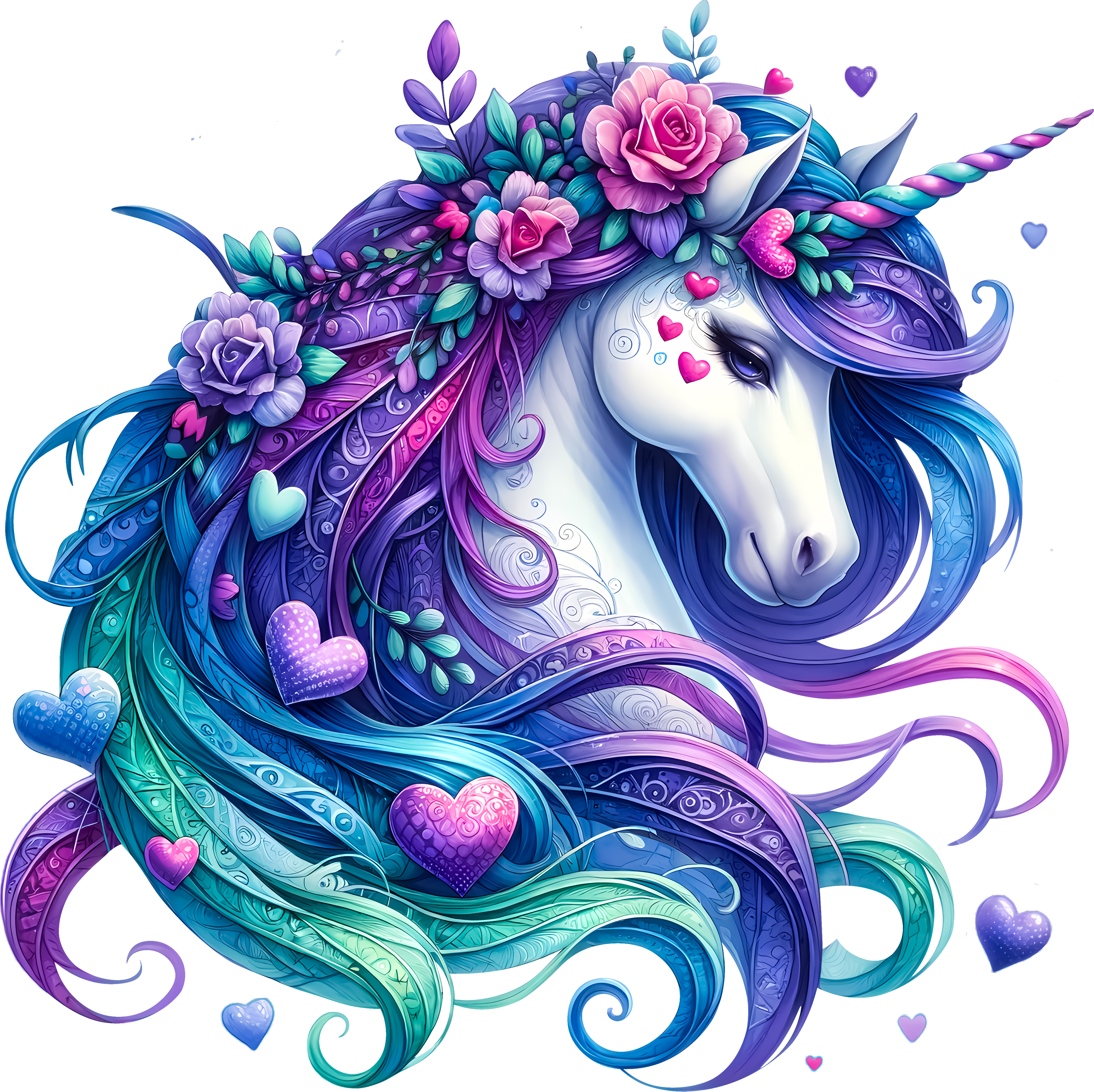 Unicorns and Hearts Heat Transfer