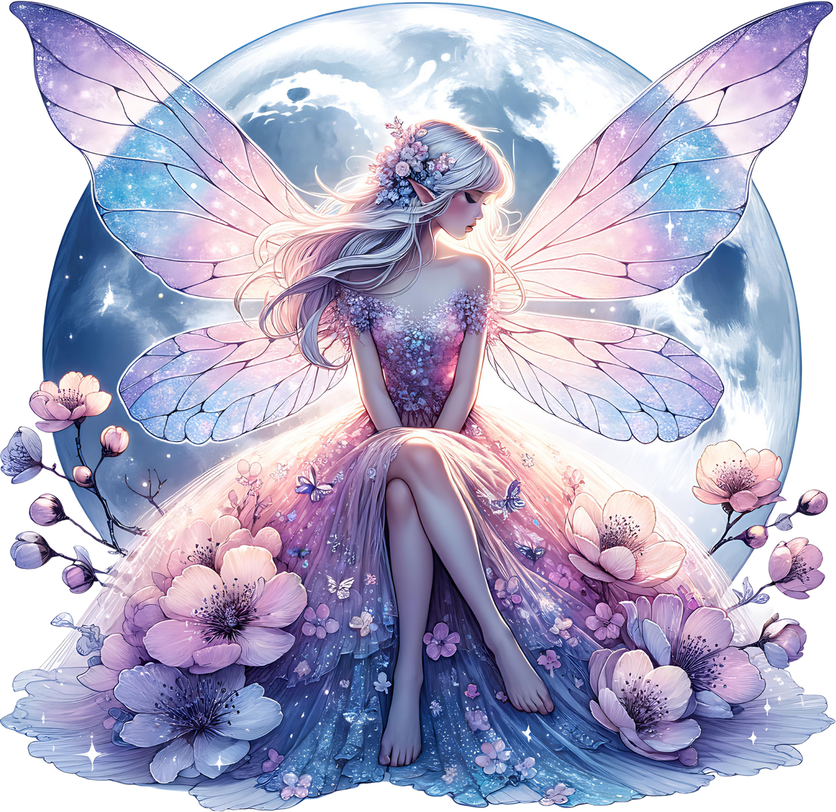 Romantasy Moon Fairy Heat Transfer