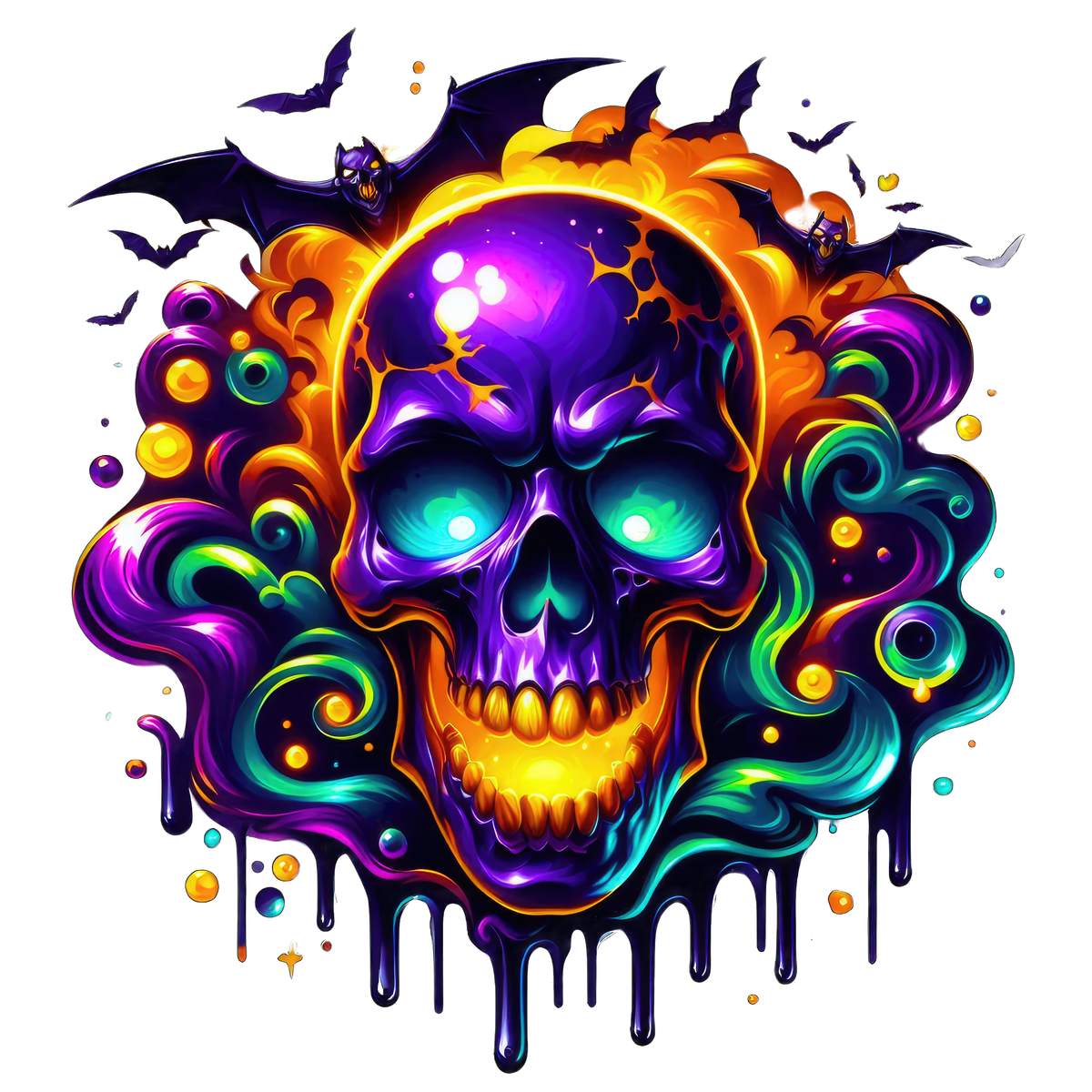 Horror Skulls Graphic T-shirt S-5X