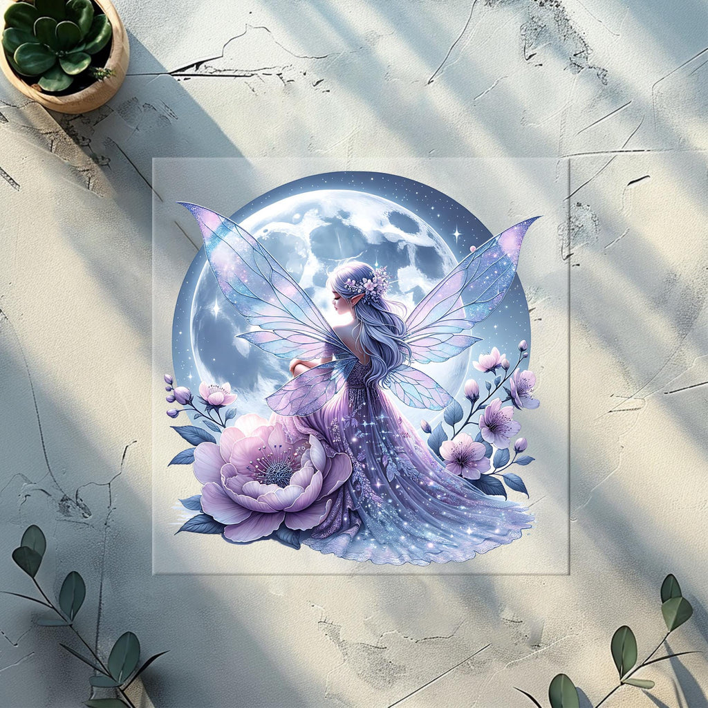 Purple Moon Fairies Heat Transfer
