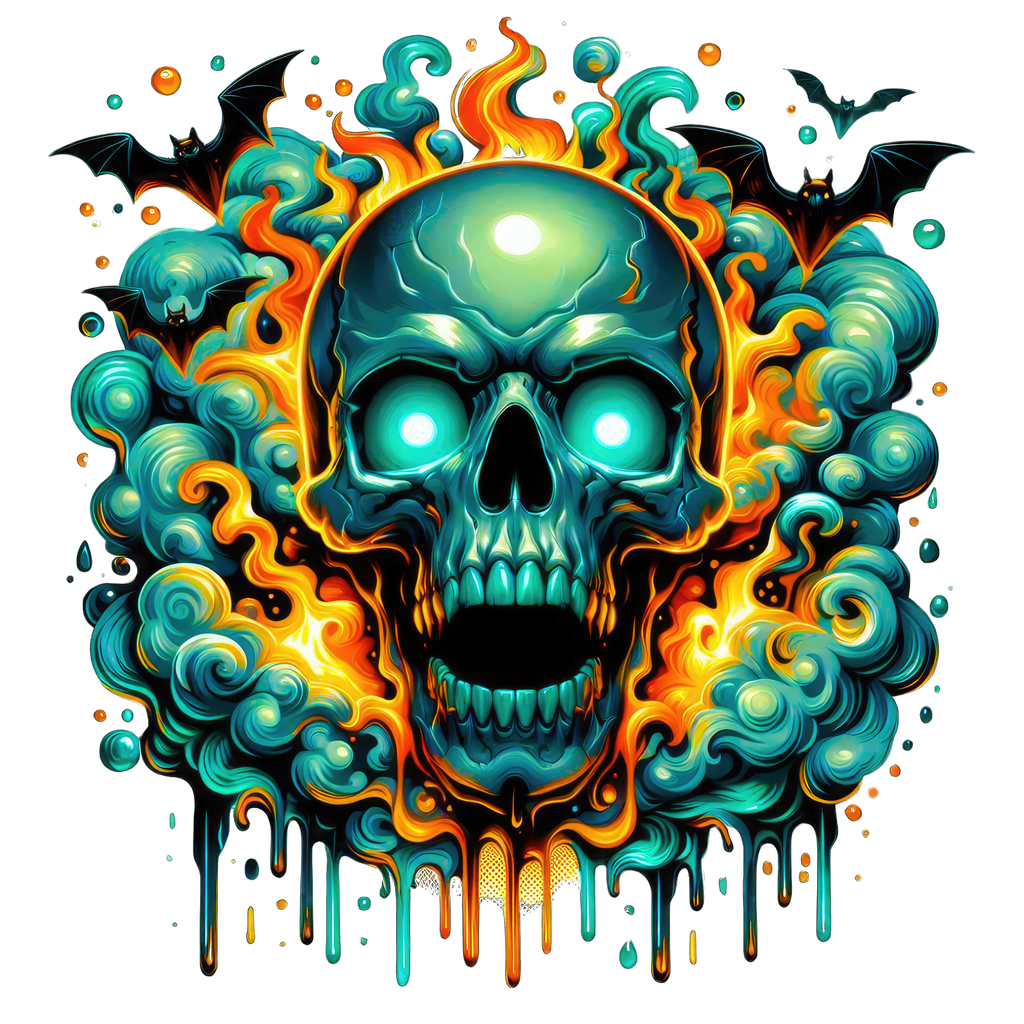 Horror Skulls Graphic T-shirt S-5X