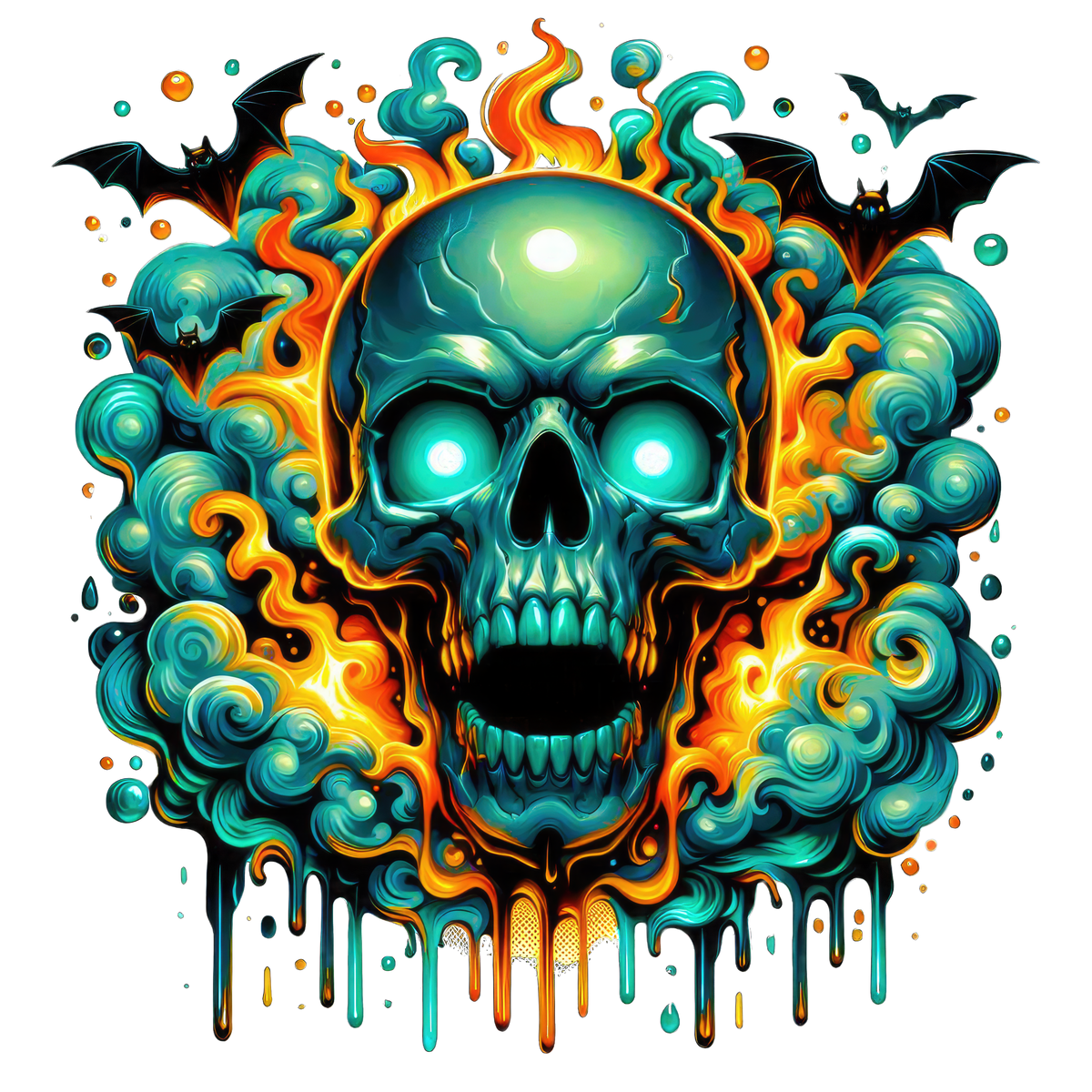 Horror Skulls Graphic T-shirt S-5X