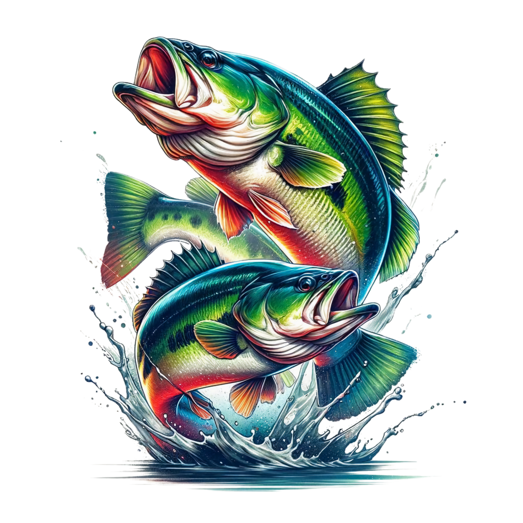 Bass Fishing Collection Heat Transfer