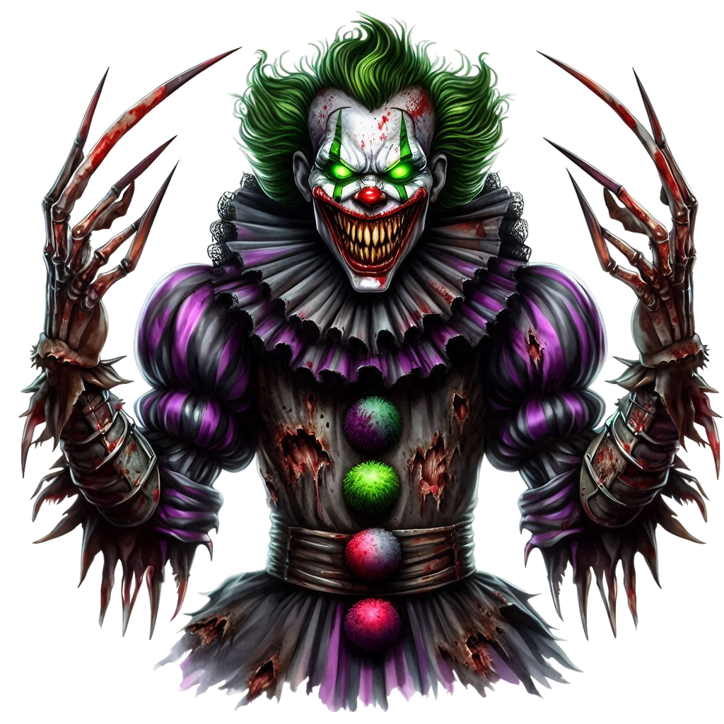 Spooky Clowns Heat Transfer