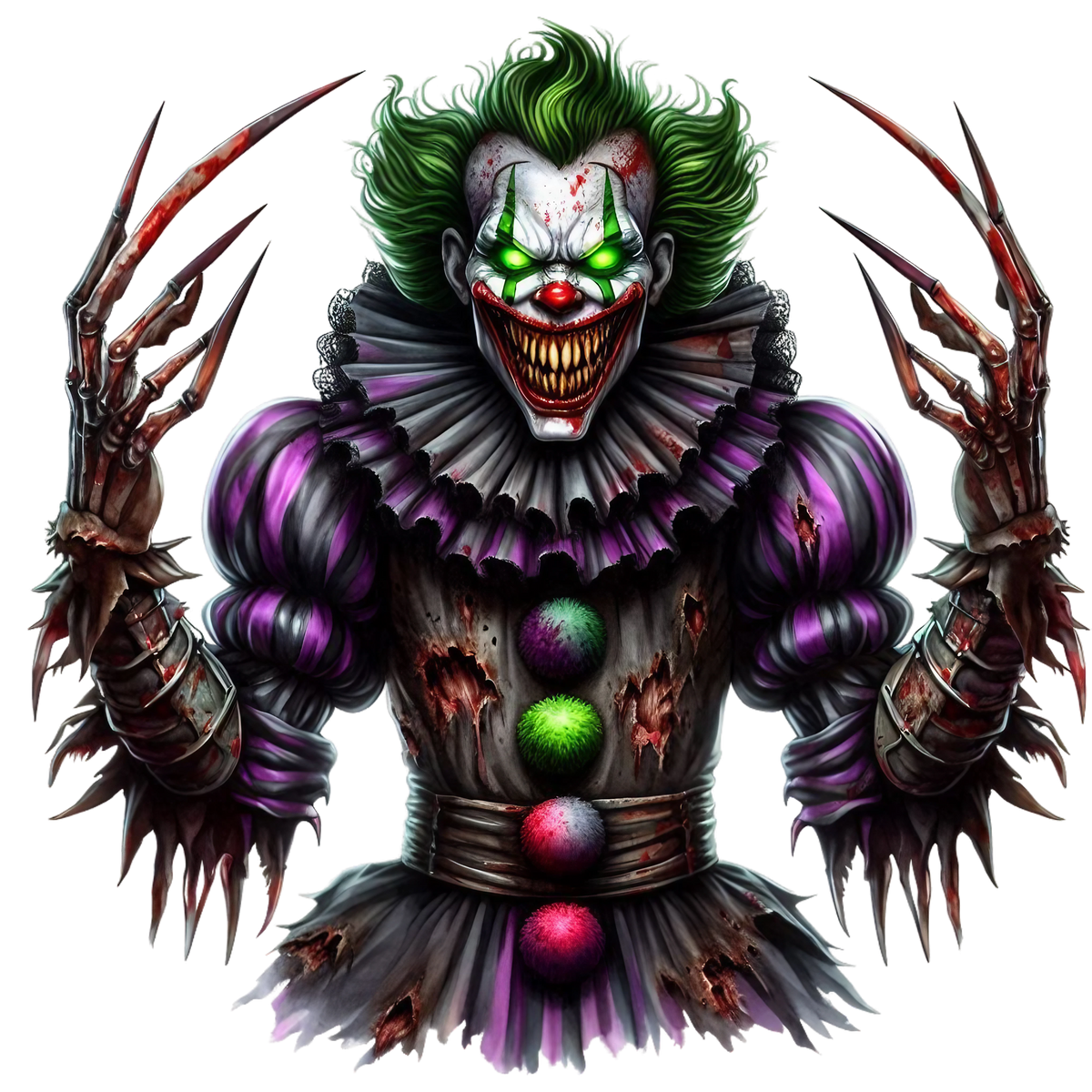Spooky Clowns Heat Transfer