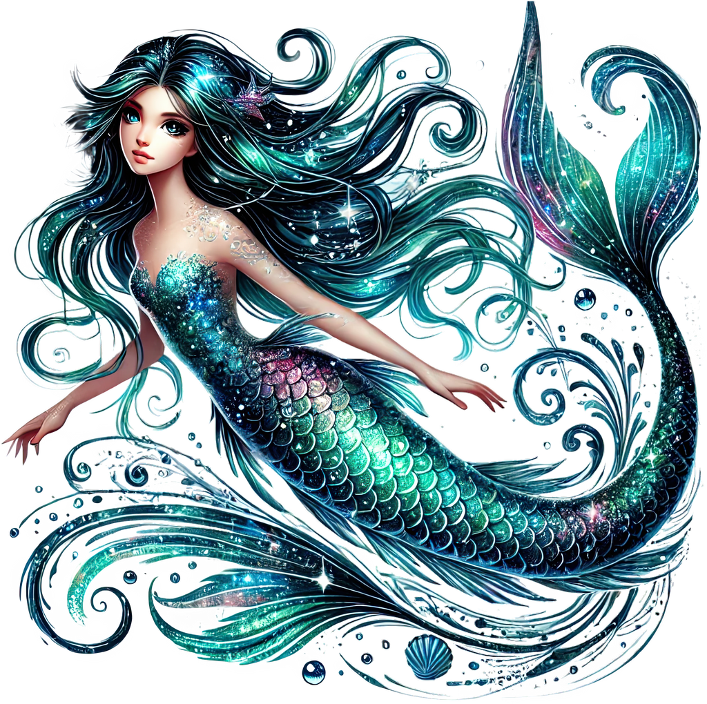 Mystic Mermaids Graphic T-shirt S-5X