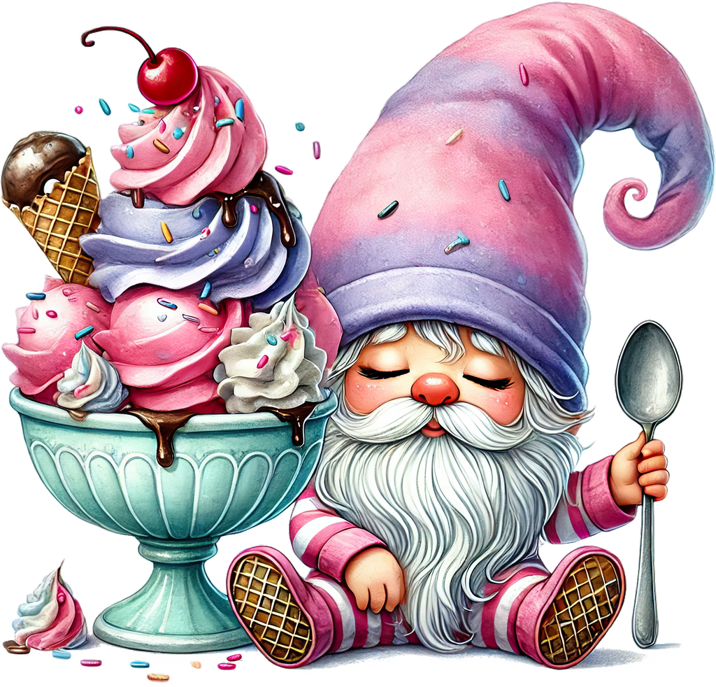 Ice Cream Gnome Heat Transfer