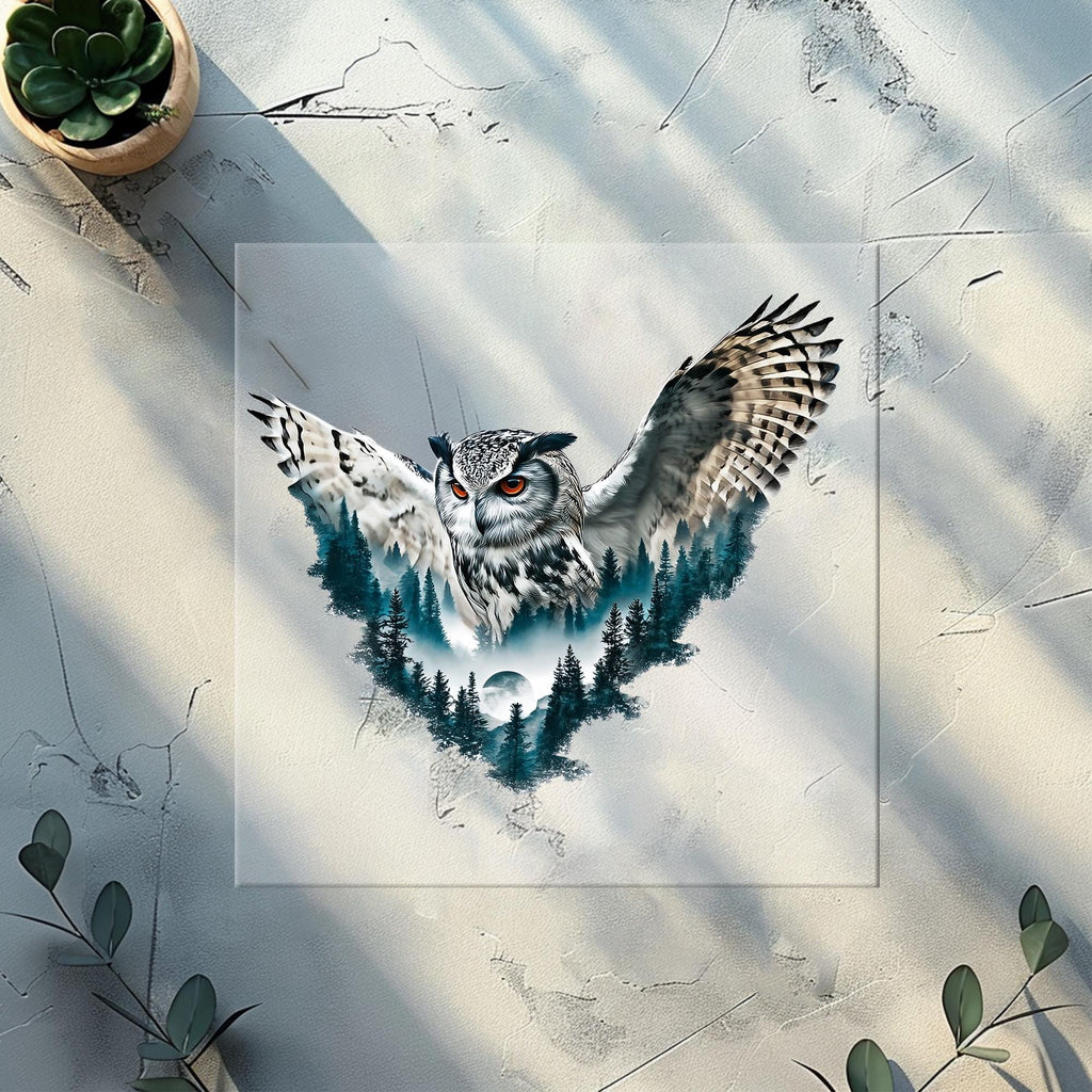 Double Exposure Owls Heat Transfer:
