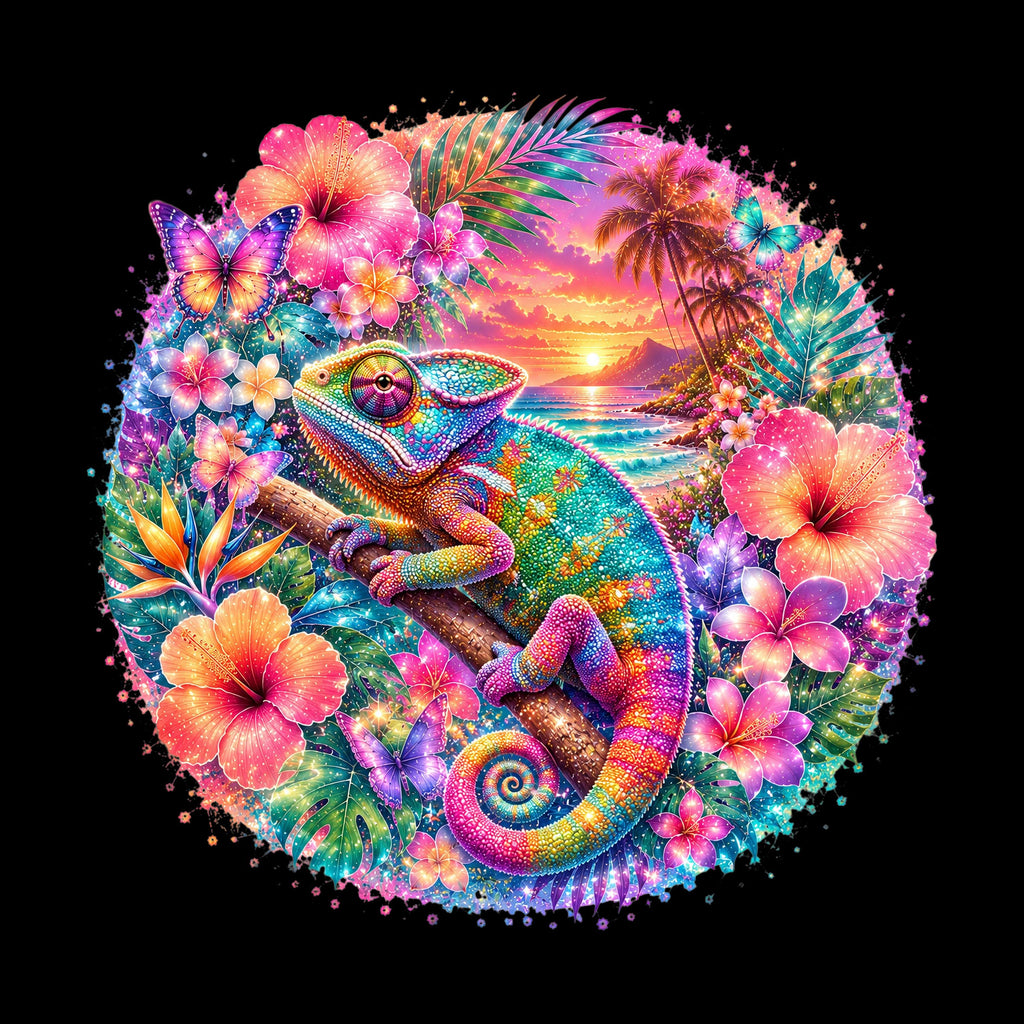 Tropical Reptiles Graphic T-shirt S-5X