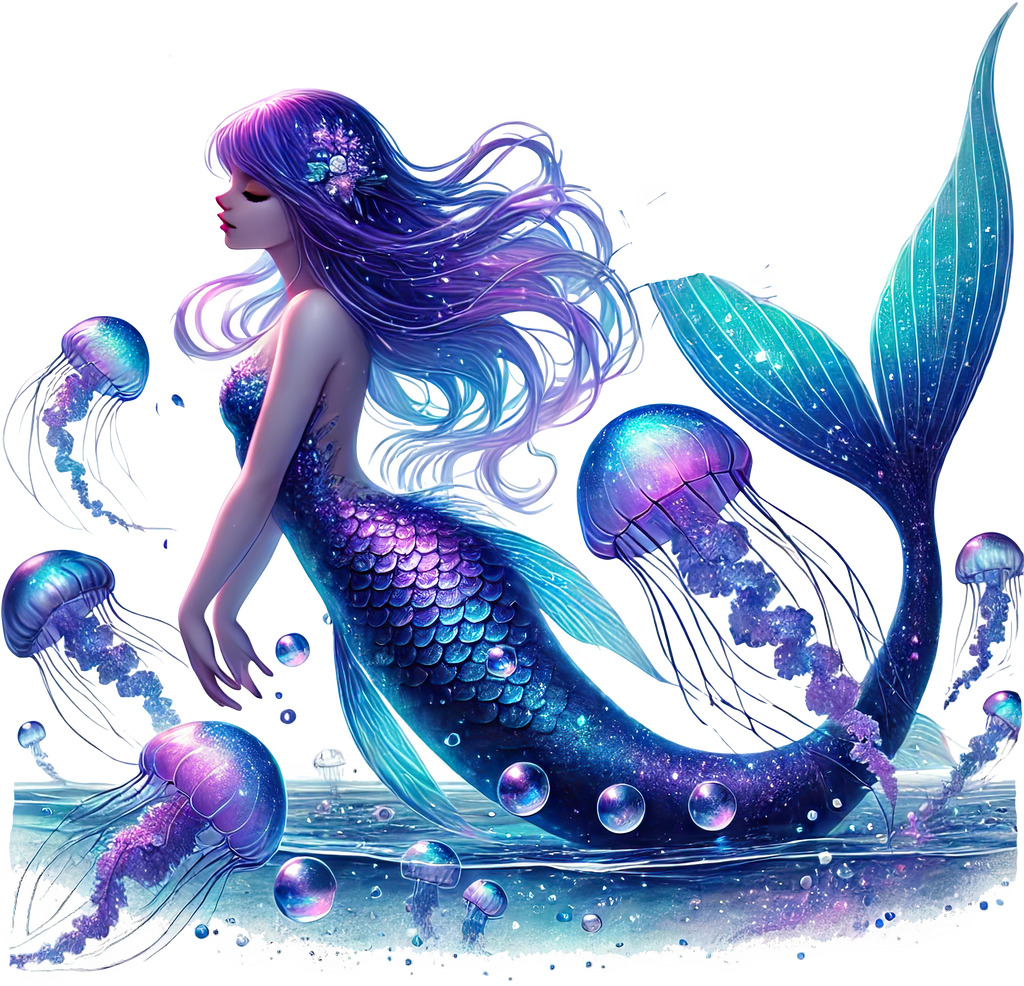 Mystic Mermaids Graphic T-shirt S-5X