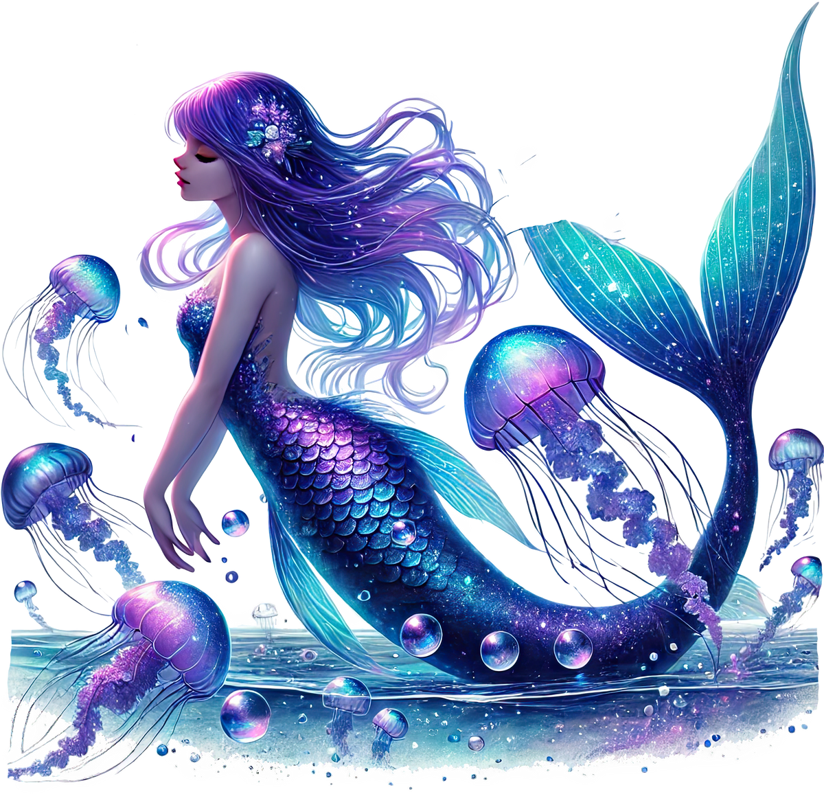 Mystic Mermaids Graphic T-shirt S-5X