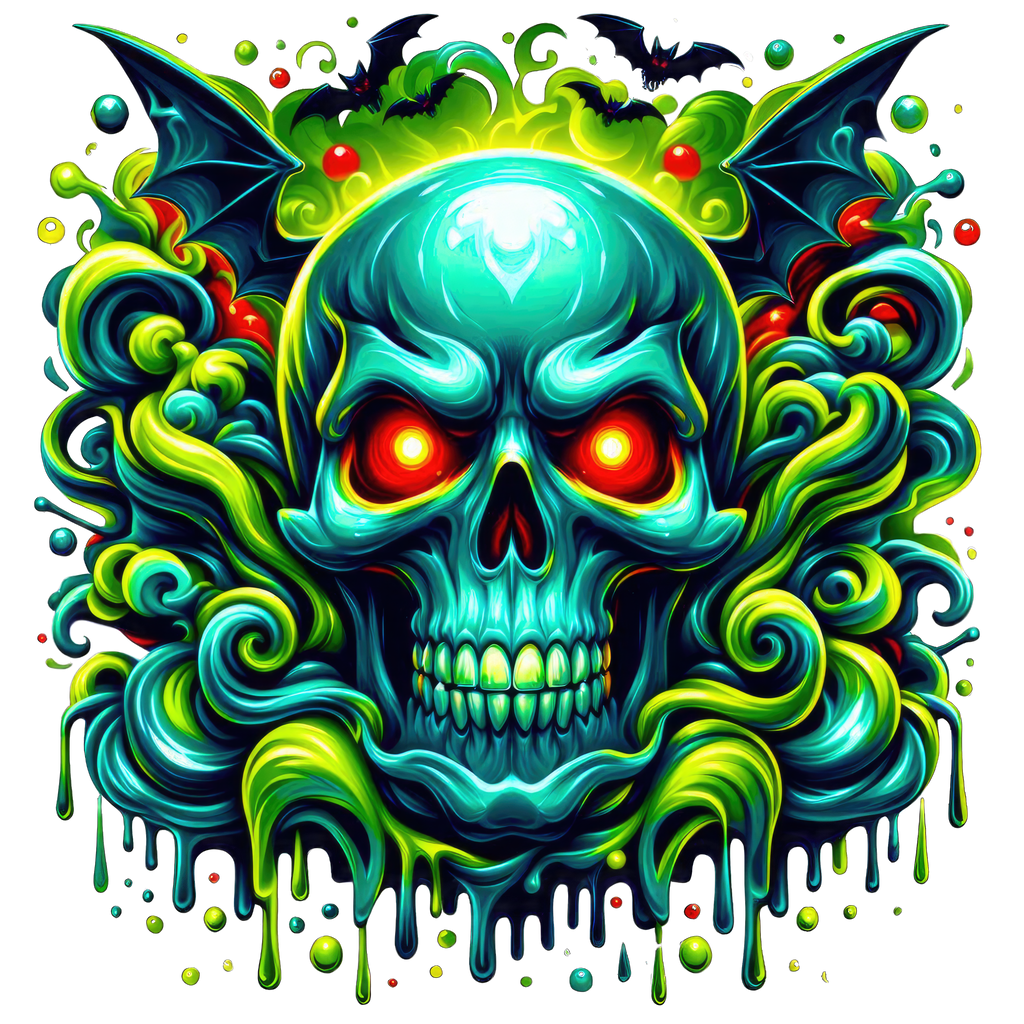 Horror Skulls Graphic T-shirt S-5X