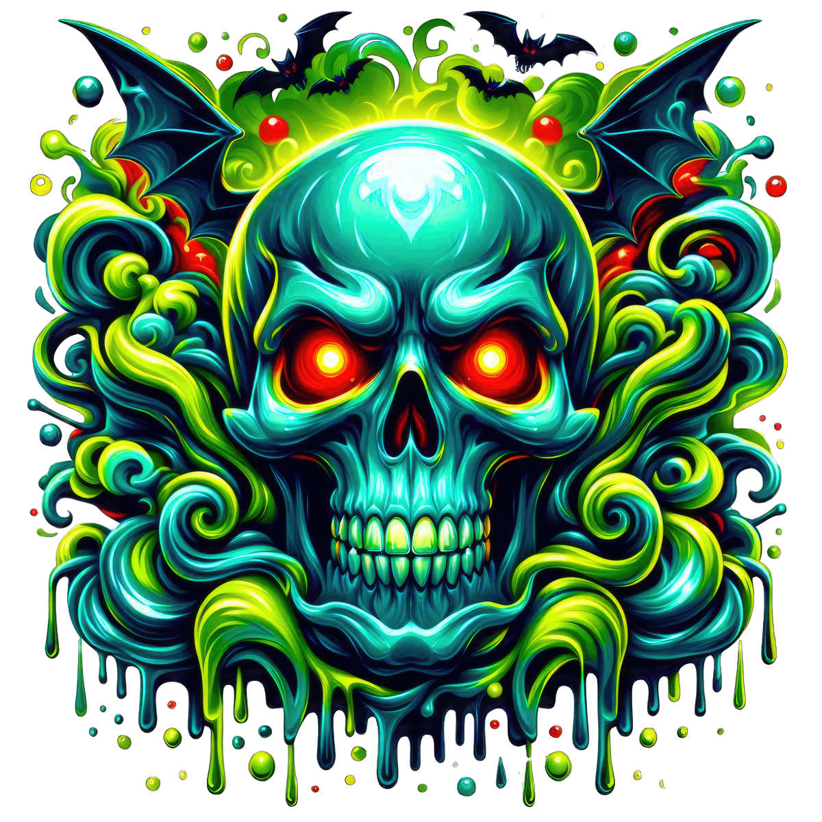 Horror Skulls Graphic T-shirt S-5X