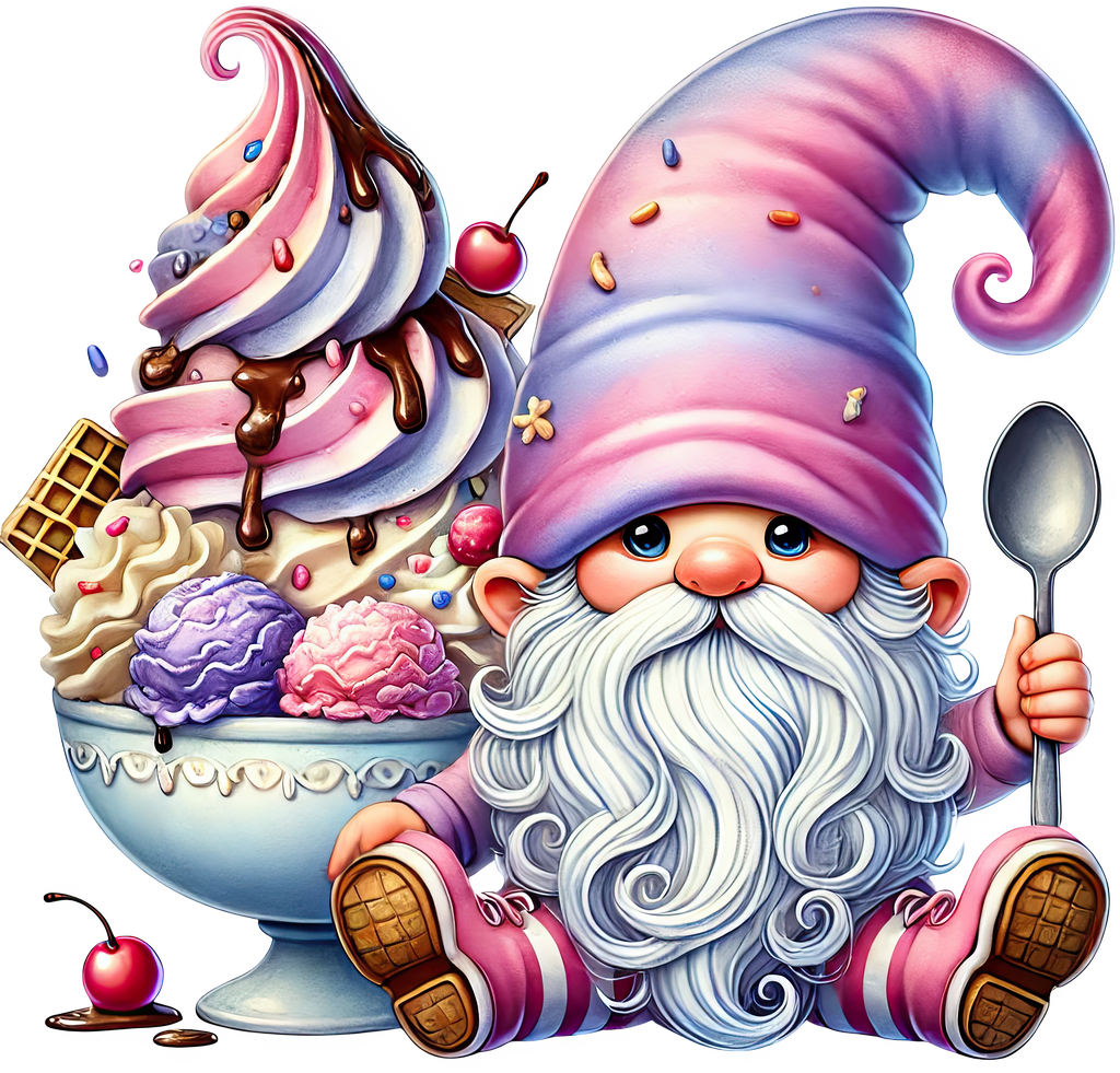 Ice Cream Gnome Heat Transfer