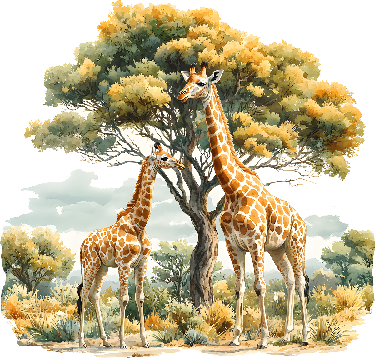 African Safari Animals Heat Transfer