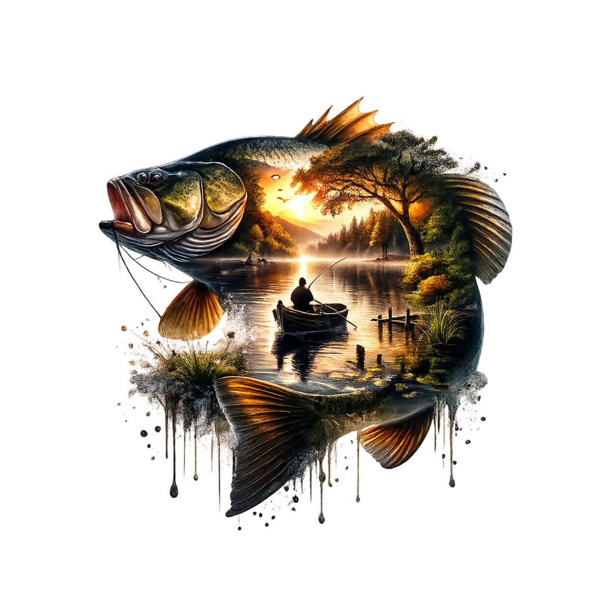 Mixed Nature Designs Double Exposure Heat Transfer