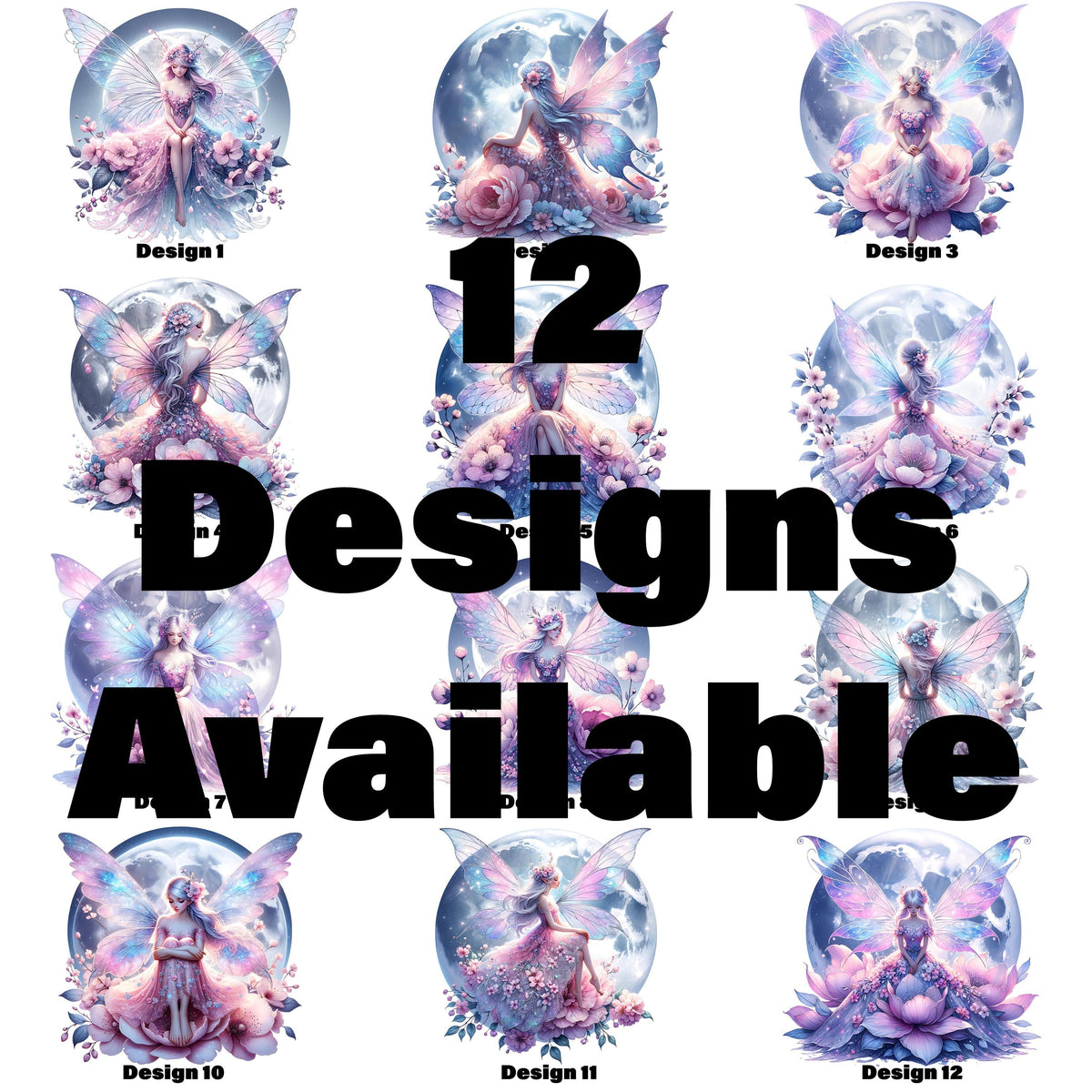 Romantasy Moon Fairy Heat Transfer