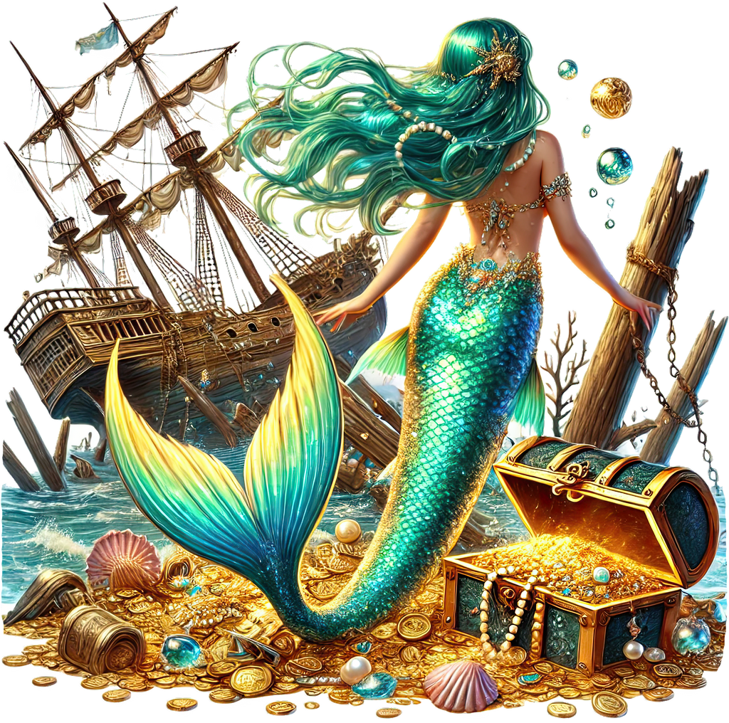 Mystic Mermaids Graphic T-shirt S-5X