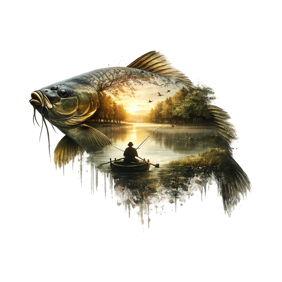 Misc. Double Exposure Nature Graphic T-shirt S-5X