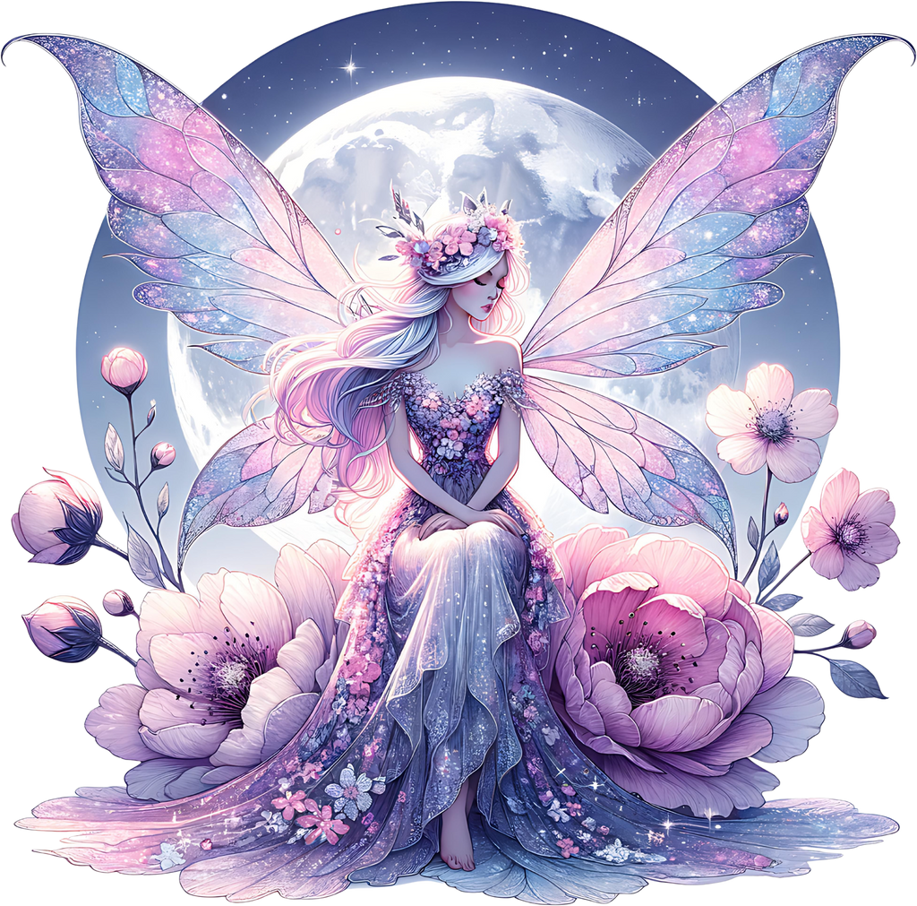 Romantasy Moon Fairy Heat Transfer