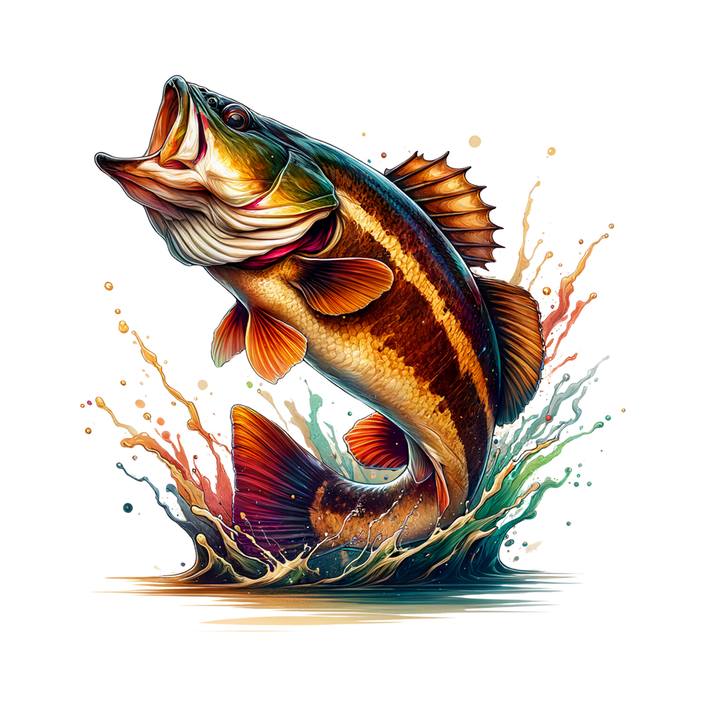 Bass Fishing Collection Heat Transfer