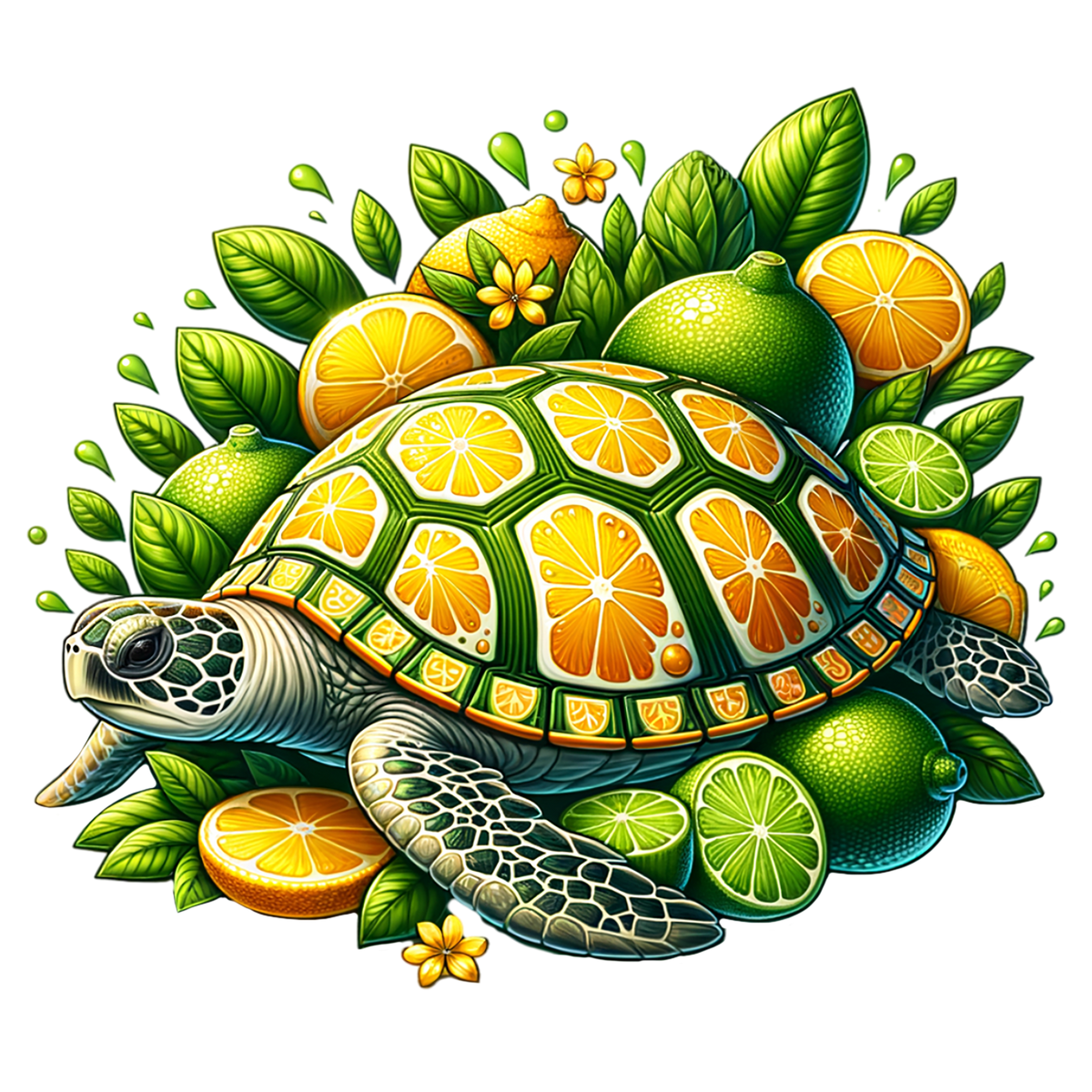 Tropical Turtles Graphic T-shirt S-5X