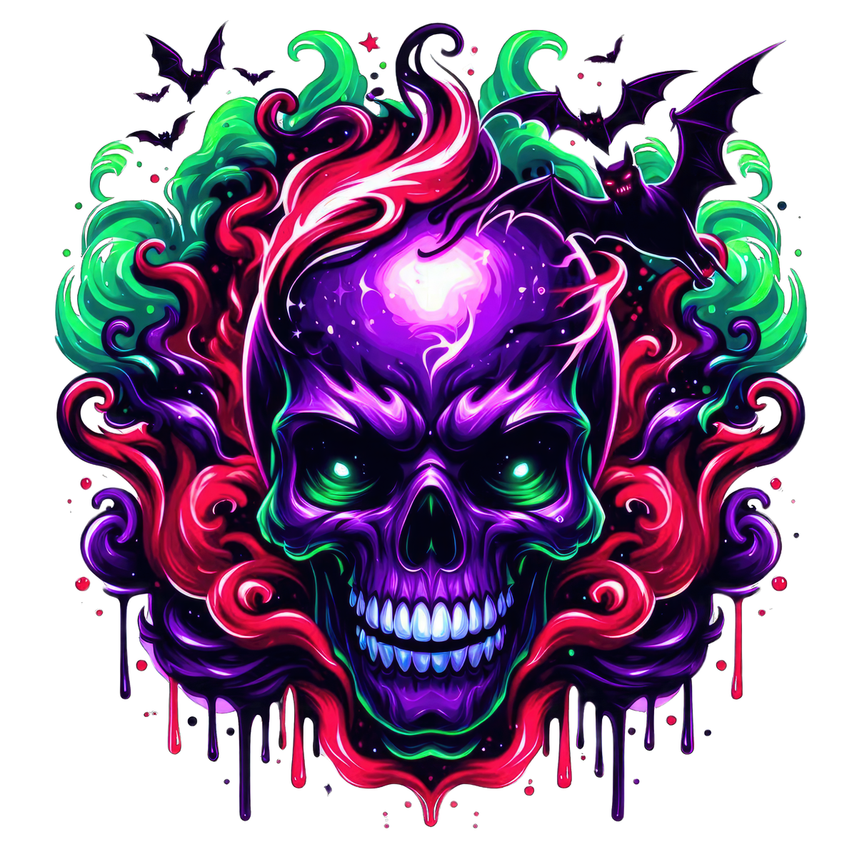 Horror Skulls Graphic T-shirt S-5X