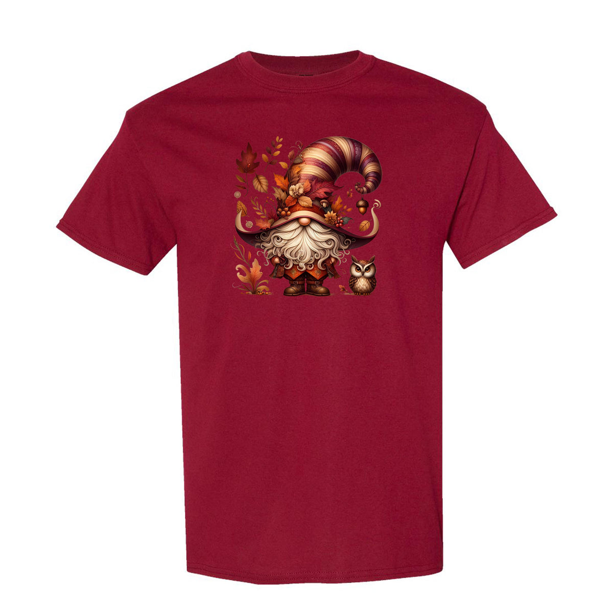 Cute Fall Gnomes Graphic T-shirt S-5X
