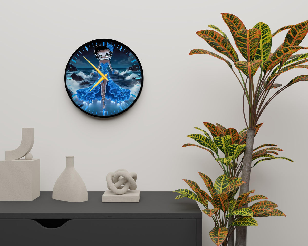 Betty Boop UV Printed MDF Wall Clock