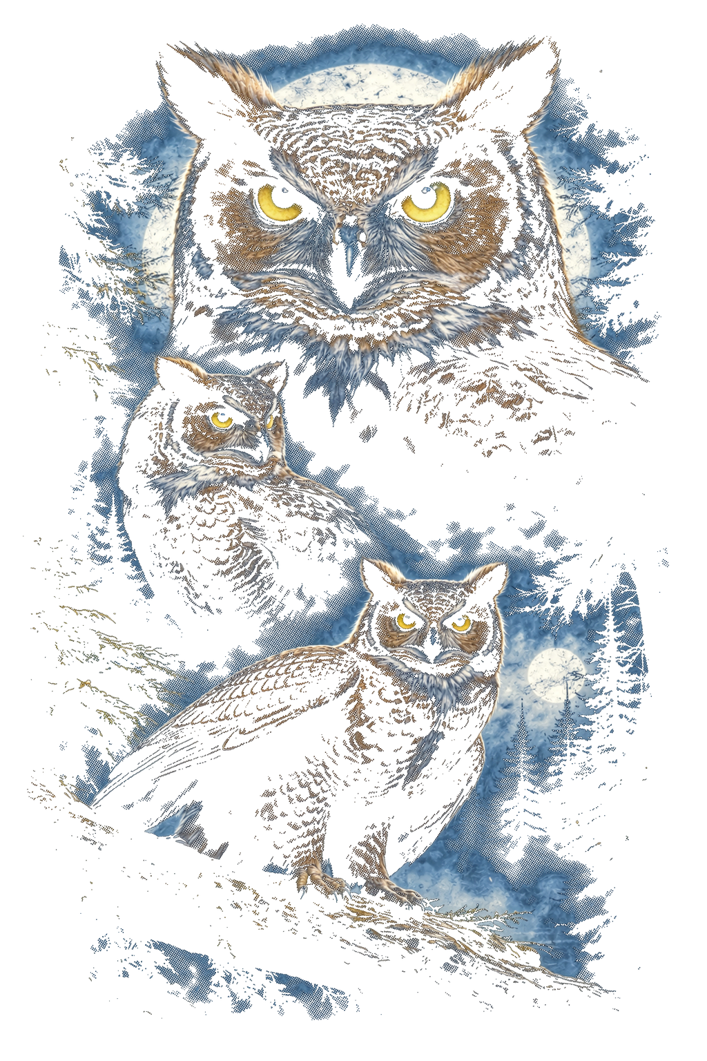Fantasy Creatures & Wild Animals Graphic T-shirt S-5X Black Only
