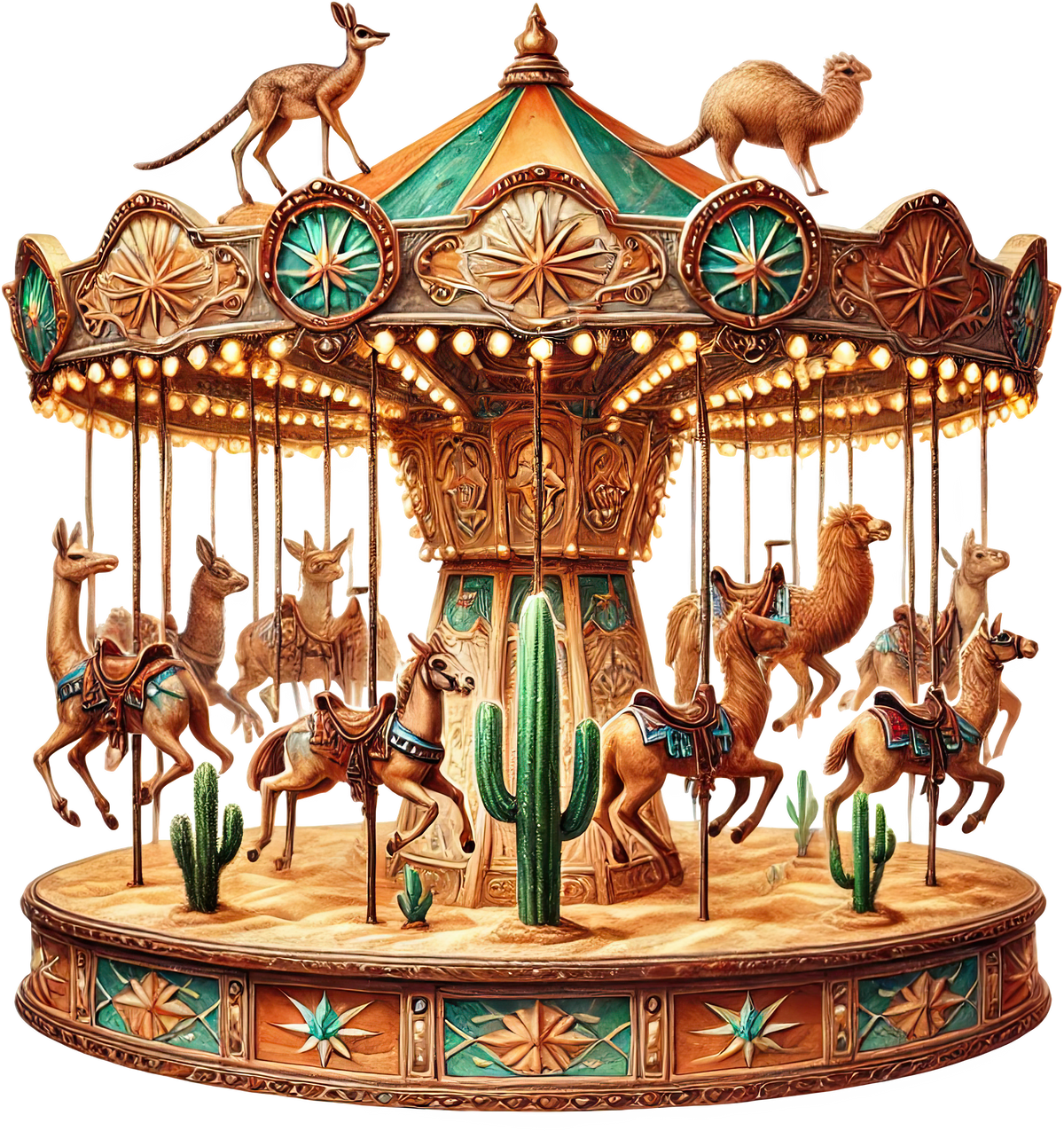 Animal Carousels Heat Transfer
