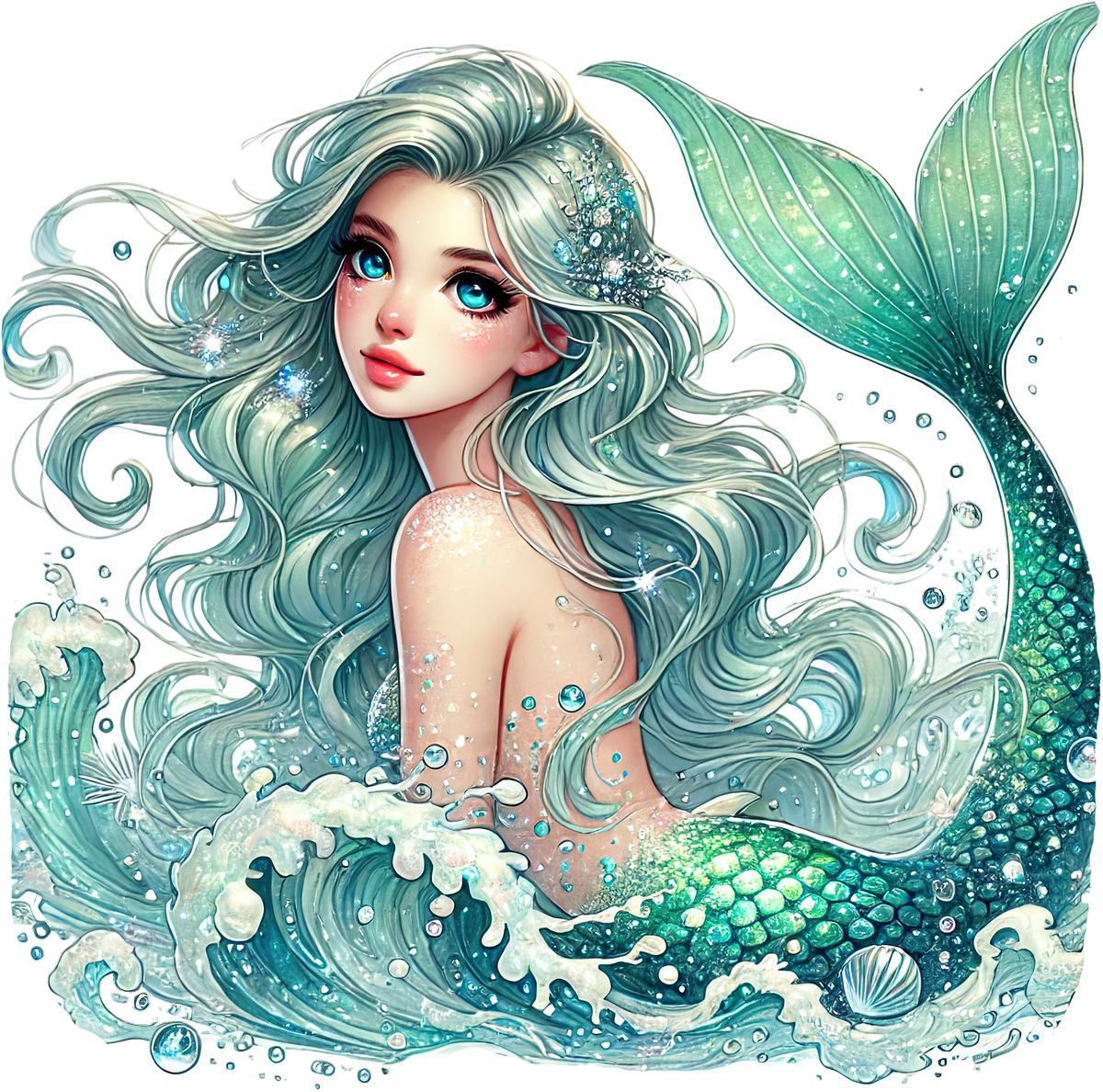 Mystic Mermaids Graphic T-shirt S-5X