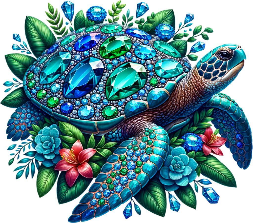 Tropical Turtles Graphic T-shirt S-5X