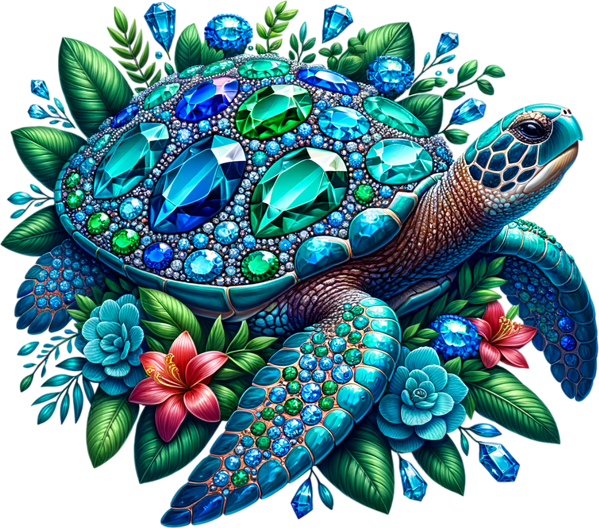 Tropical Turtles Graphic T-shirt S-5X