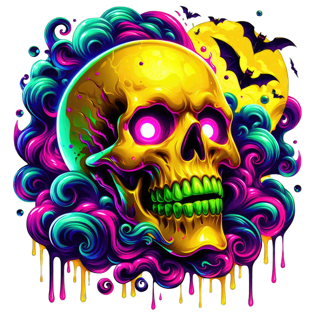Horror Skulls Graphic T-shirt S-5X