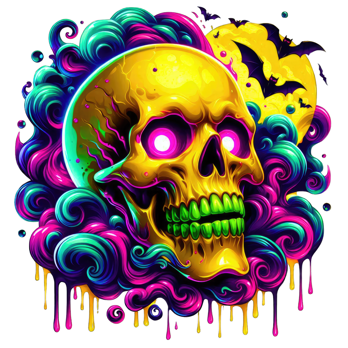 Horror Skulls Graphic T-shirt S-5X