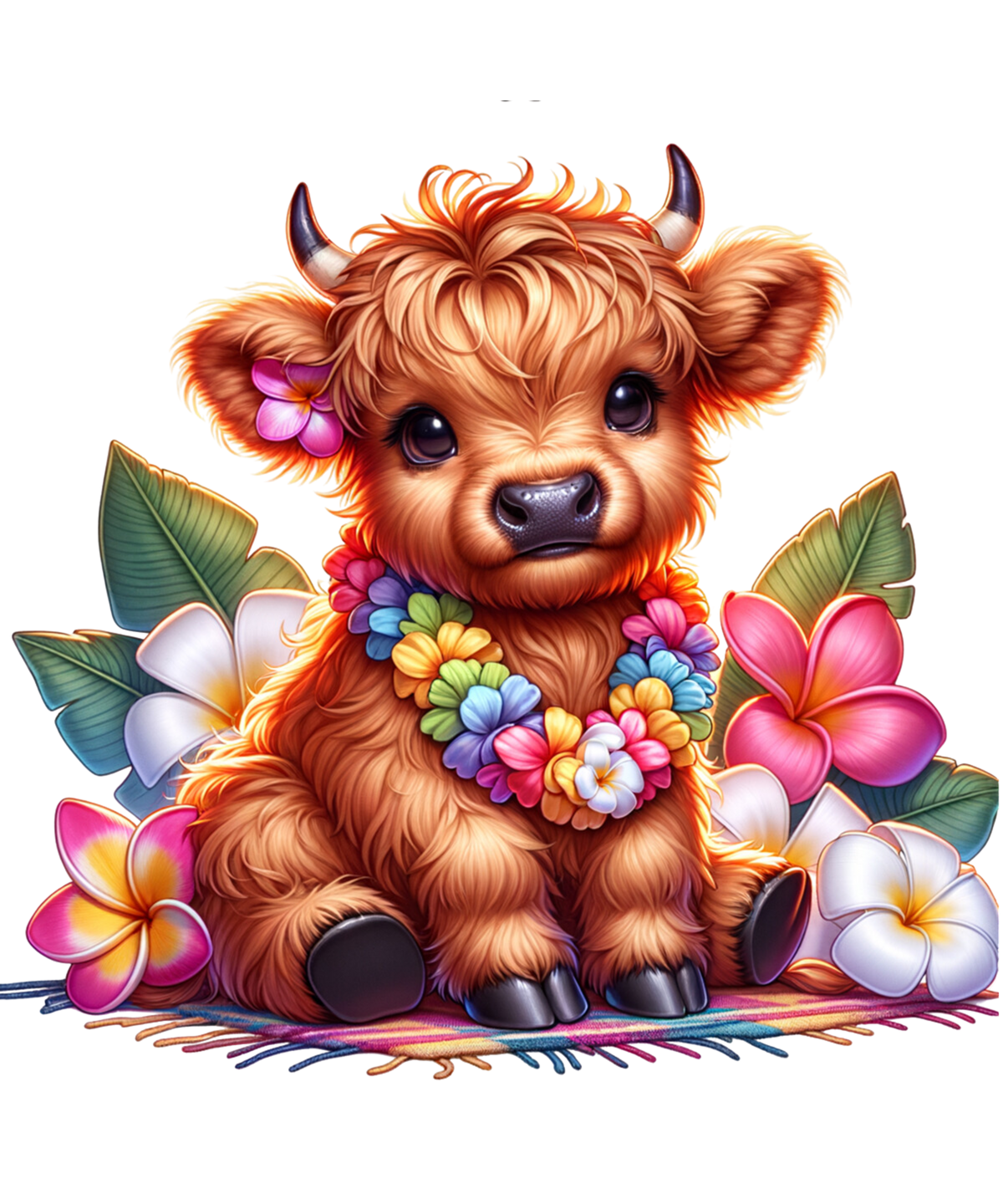 Highland Cows on Floaties Heat Transfer