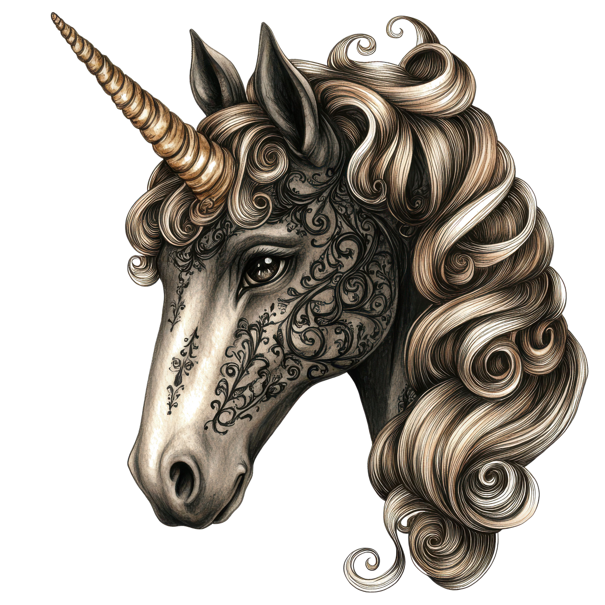 12 Black Unicorns Heat Transfer
