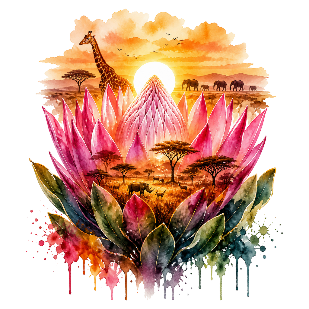 Double Exposure Floral Graphic T-shirt S-5X