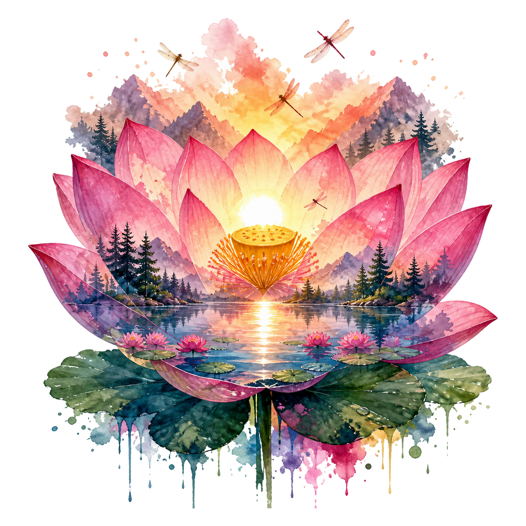 Double Exposure Floral Graphic T-shirt S-5X
