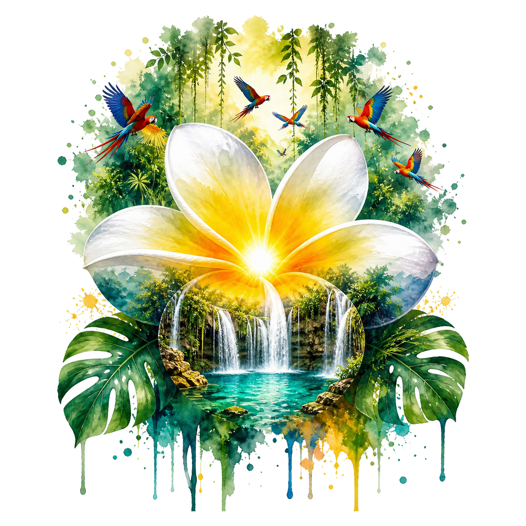 Double Exposure Floral Graphic T-shirt S-5X