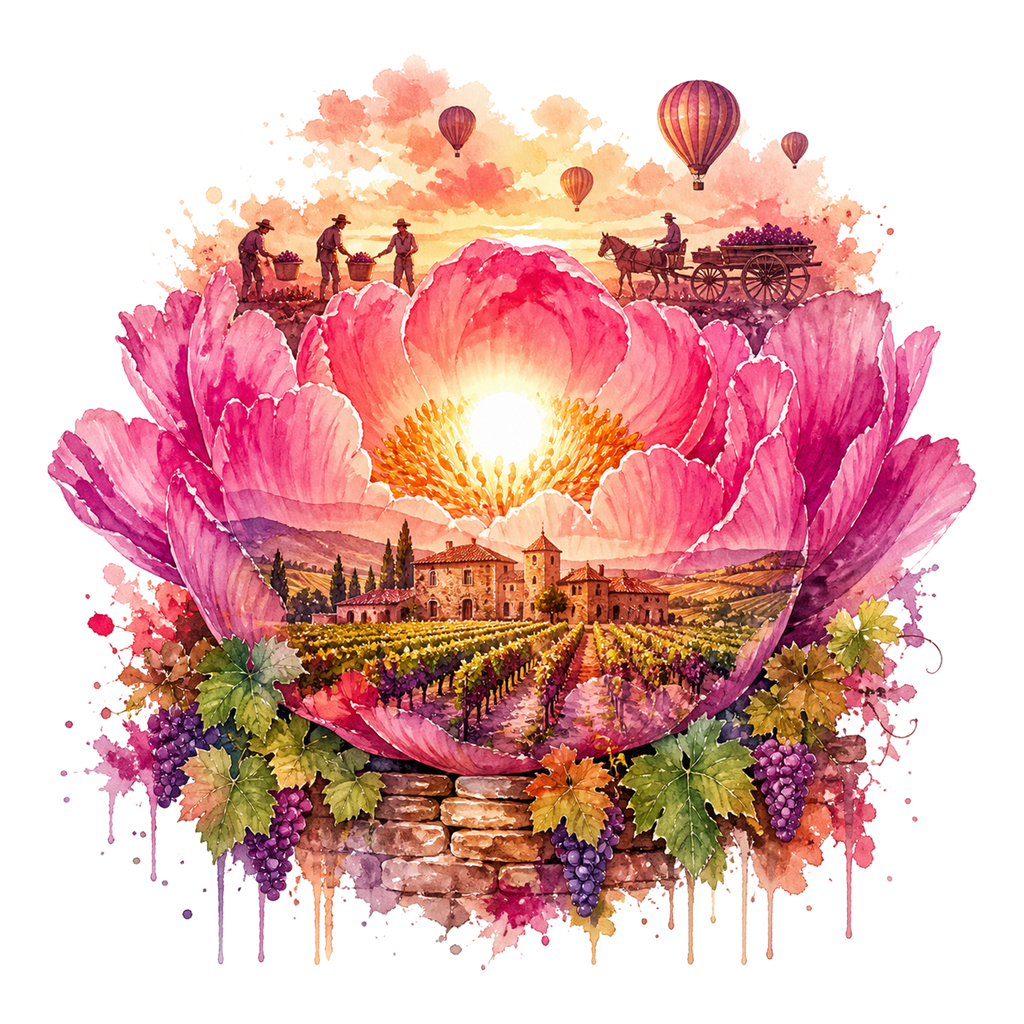 Double Exposure Floral Heat Transfer
