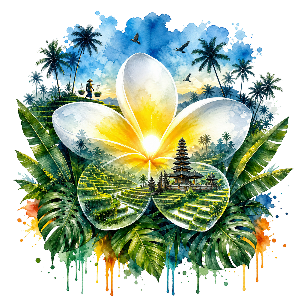 Double Exposure Floral Graphic T-shirt S-5X